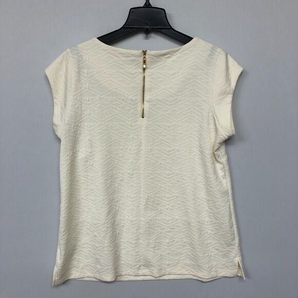Roz & Ali Women Short Sleeve Blouse Top Shirt Size 1X Back Zip B179 -12 - Picture 10 of 12